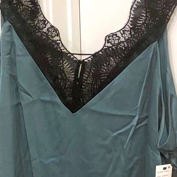 Sultry Teal Lace Trim Satin Cami, brand new condition. - Picture 12 of 12